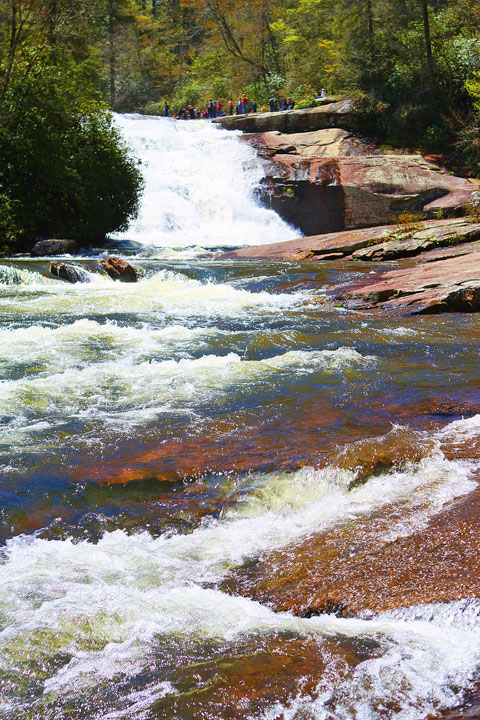 Triple Falls in Dupont State Forest, Asheville, North Carolina 