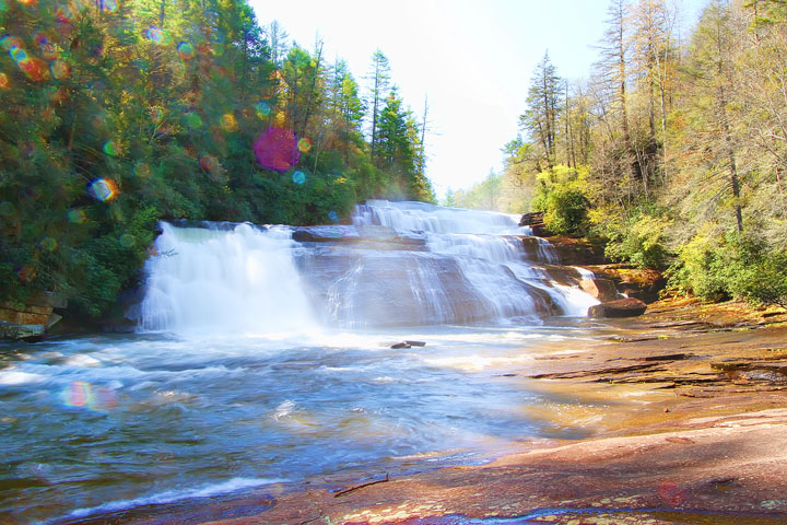 Triple Falls in Dupont State Forest