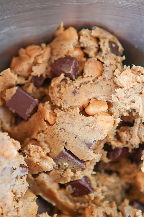 Salted Caramel Mocha Brown Butter Chocolate Chip Cookies Recipe