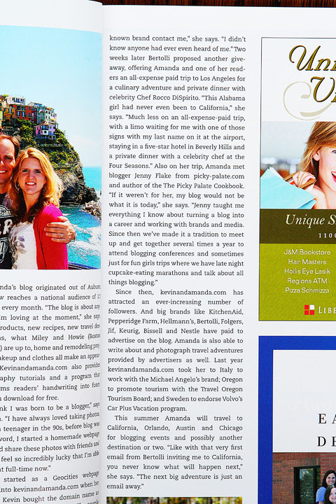 Kevin & Amanda East Alabama Living Magazine Feature