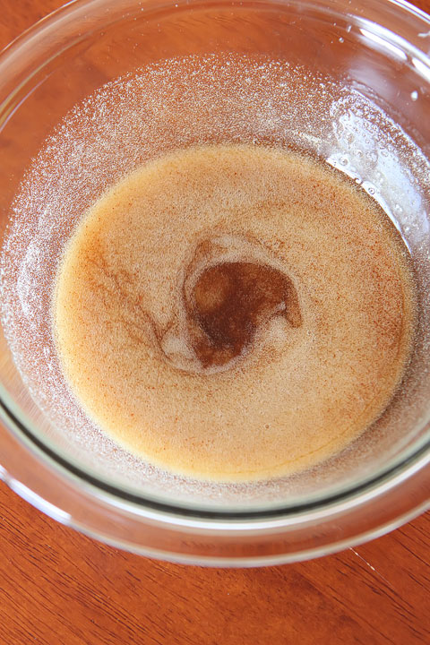 Brown Butter Cinnamon Sugar Doughnut Muffins with Brown Butter Buttercream Frosting