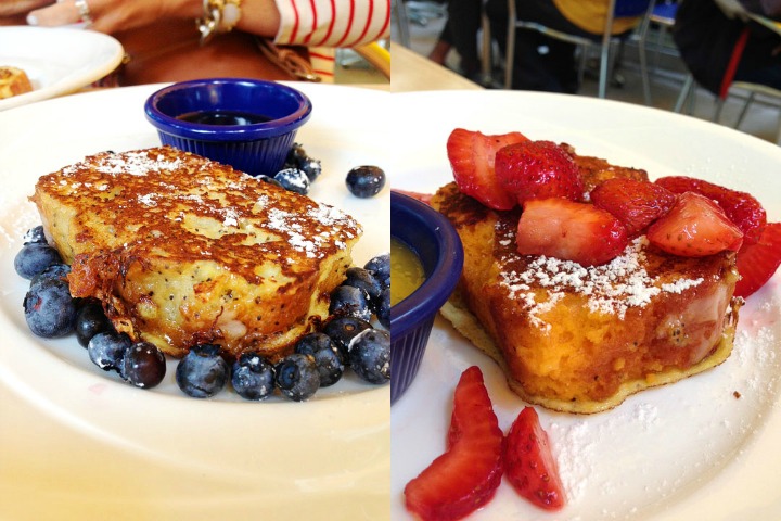 Lemon Poppyseed and Strawberry Orange French Toast at Yolk in Chicago