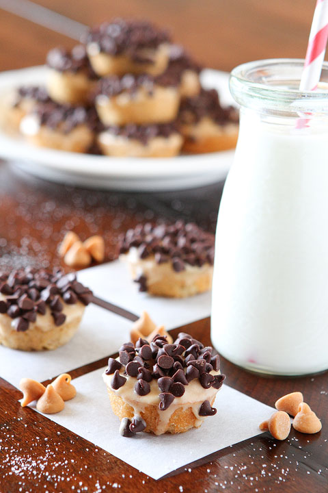 Chocolate Peanut Butter Banana Bread Mini Doughnuts