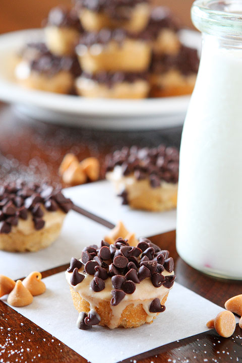 Chocolate Peanut Butter Banana Bread Mini Doughnuts