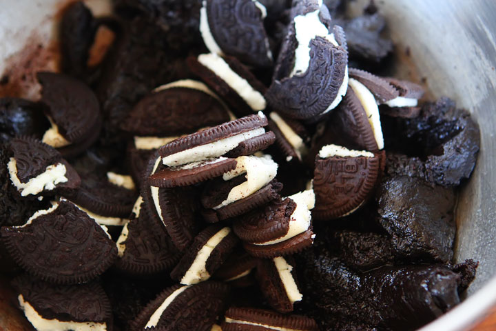 Chocolate Peanut Butter Nutella Oreo Cookies