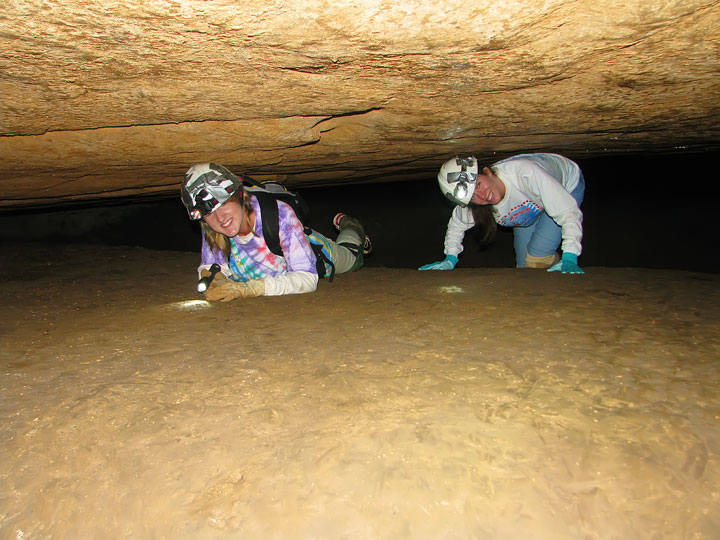 Exploring the Tunnels at Limrock Blowing Cave! 09