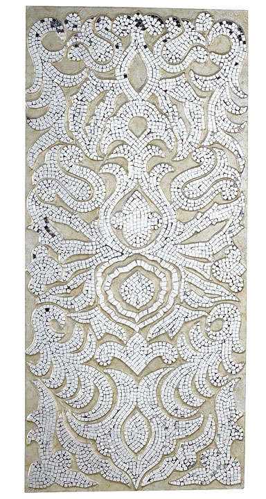Pier One Mirrored Damask Panel Champagne