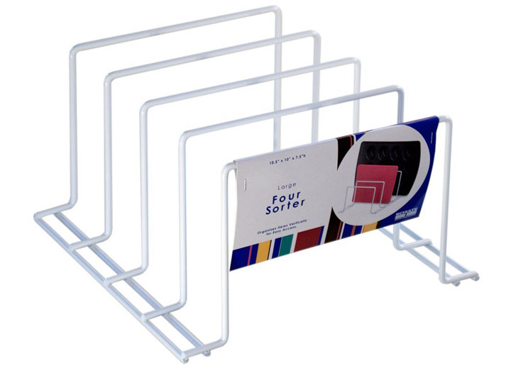 vertical slotted organizer racks