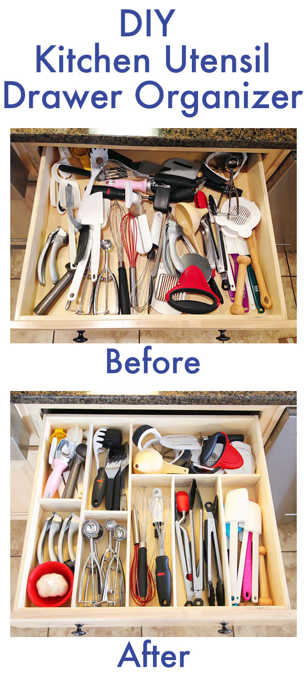 DIY Kitchen Drawer Organizer ~ How To Make Your Own Custom Drawer Organizer