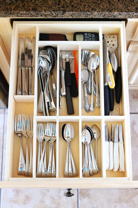 DIY Knife Drawer Divider