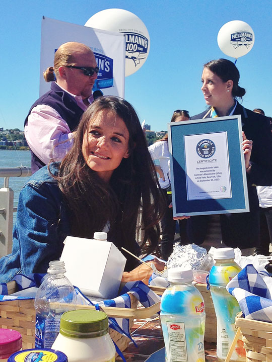 Hellmann's 100th Birthday Party in NYC with Katie Holmes, Andy Cohen, Mario Batali, and Aaron Sanchez