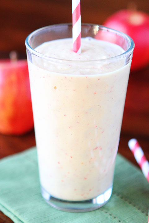 Apple Banana Smoothie with Peanut Butter ~ The BEST Smoothie Recipes!