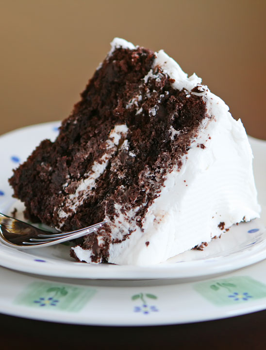 Image of a Slice of Perfect Chocolate Cake
