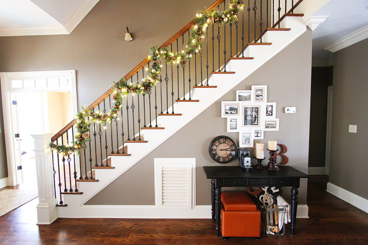 Christmas Home Tour. Decorations and Ideas for an open floor plan.