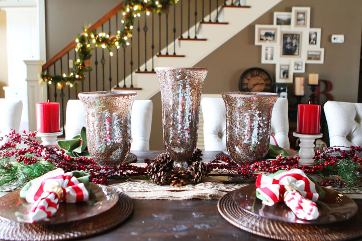 Christmas Home Tour. Decorations and Ideas for an open floor plan.