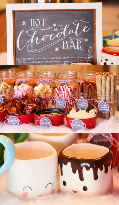 A Holiday Hot Cocoa & Coffee Bar