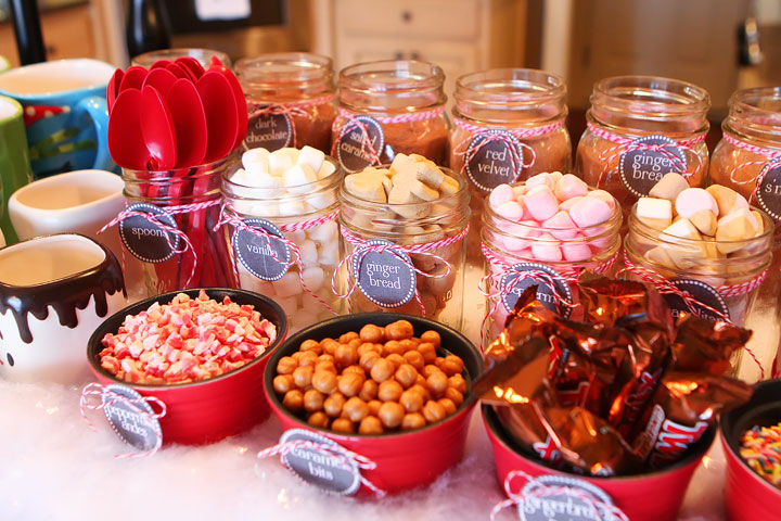 The Ultimate Holiday Party! Hot Chocolate Bar and Cookie Swap Ideas