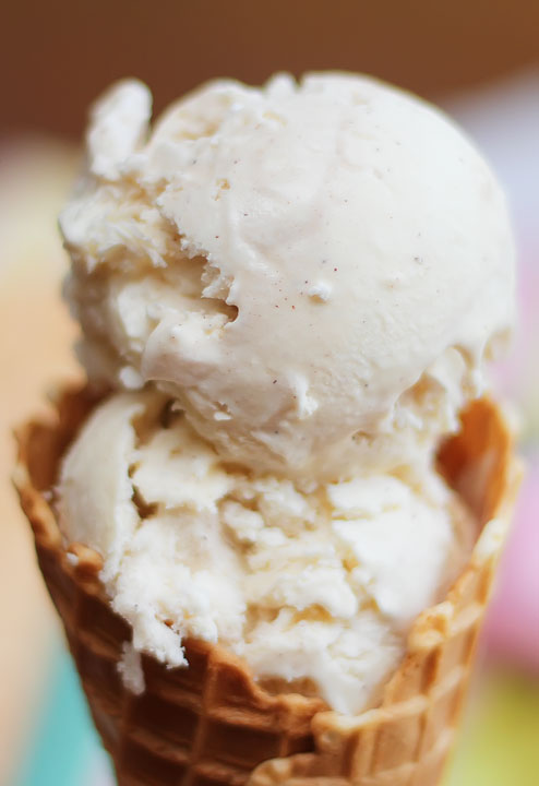 Image of Easy Homemade Ice Cream on a Cone