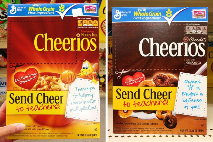 Cheerios Box Handwriting Font