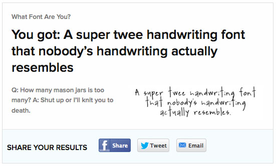 Buzzfeed What Font Are You Handwriting Font