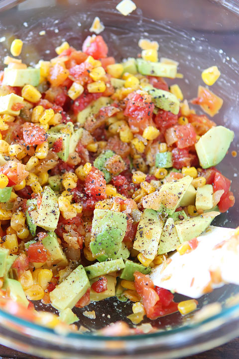 Love these Firecracker Shrimp Tacos with Avocado Corn Salsa. Fresh, spicy, and bursting with flavor! 