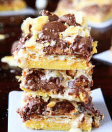 Image of Gooey Ritz Peanut Butter Cup S'mores Bars