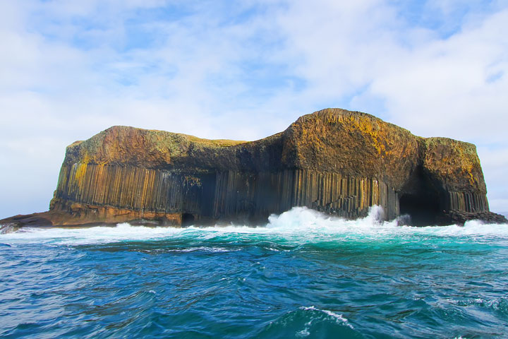 Fingal's Cave on the Isle of Staffa. Tips for Traveling to Scotland. What to Do, See, & Eat. www.kevinandamanda.com