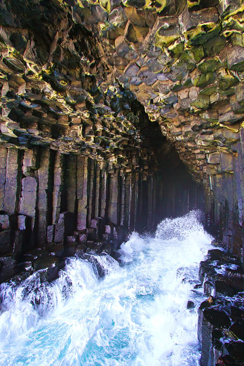 Fingal's Cave on the Isle of Staffa. Tips for Traveling to Scotland. What to Do, See, & Eat. www.kevinandamanda.com