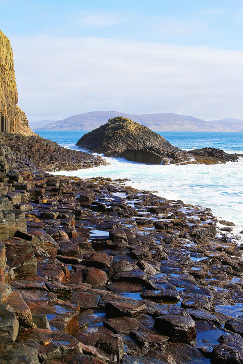 Fingal's Cave on the Isle of Staffa. Tips for Traveling to Scotland. What to Do, See, & Eat. www.kevinandamanda.com