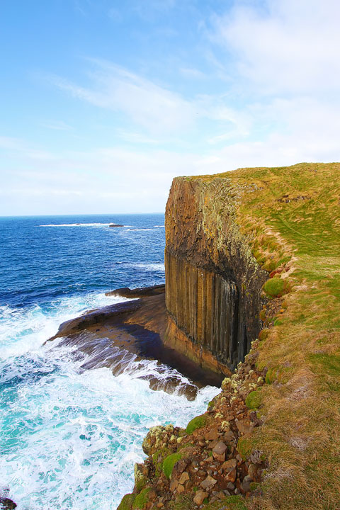 Fingal's Cave on the Isle of Staffa. Tips for Traveling to Scotland. What to Do, See, & Eat. www.kevinandamanda.com