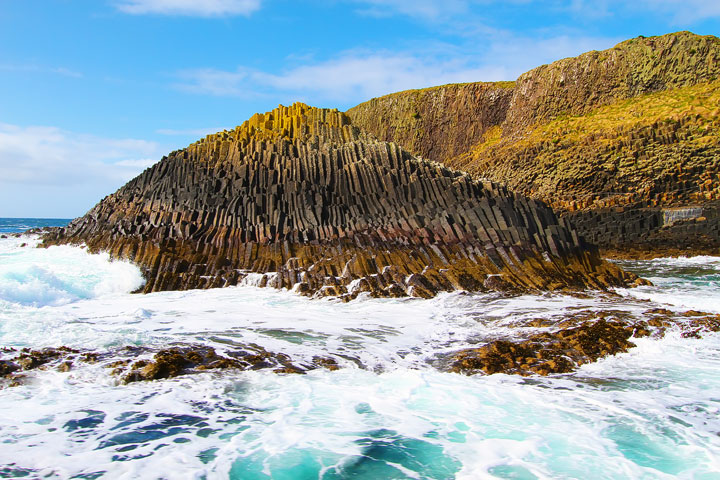 Fingal's Cave on the Isle of Staffa. Tips for Traveling to Scotland. What to Do, See, & Eat. www.kevinandamanda.com