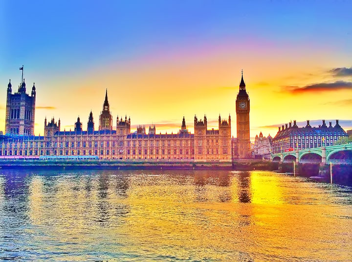 Sunset at Big Ben, London. Tips for Planning a London Vacation. www.kevinandamanda.com. #travel #london #england