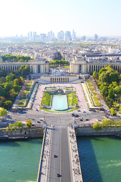 View from the Eiffel Tower, Paris, France. www.kevinandamanda.com #travel #paris #france #photography