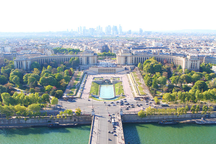 View from the Eiffel Tower, Paris, France. www.kevinandamanda.com #travel #paris #france #photography