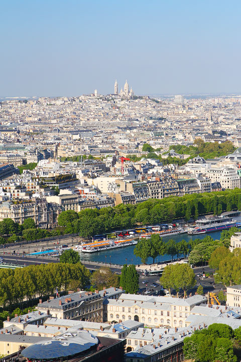 View from the Eiffel Tower, Paris, France. www.kevinandamanda.com #travel #paris #france #photography