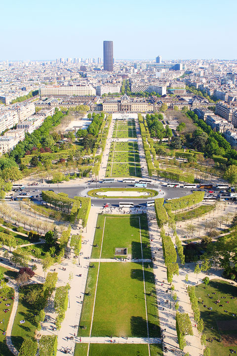 View from the Eiffel Tower, Paris, France. www.kevinandamanda.com #travel #paris #france #photography