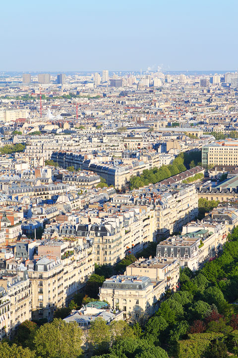 View from the Eiffel Tower, Paris, France. www.kevinandamanda.com #travel #paris #france #photography