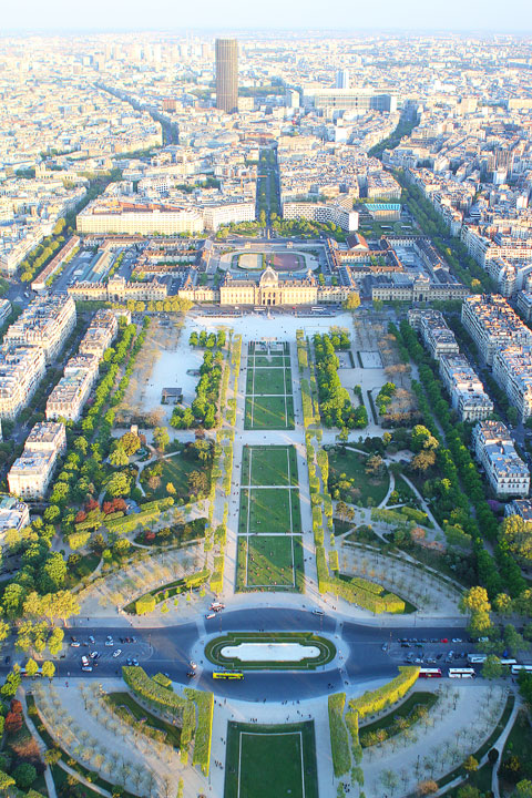 View from the Eiffel Tower, Paris, France. www.kevinandamanda.com #travel #paris #france #photography