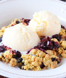 Image of Brown Butter Blueberry Cobbler