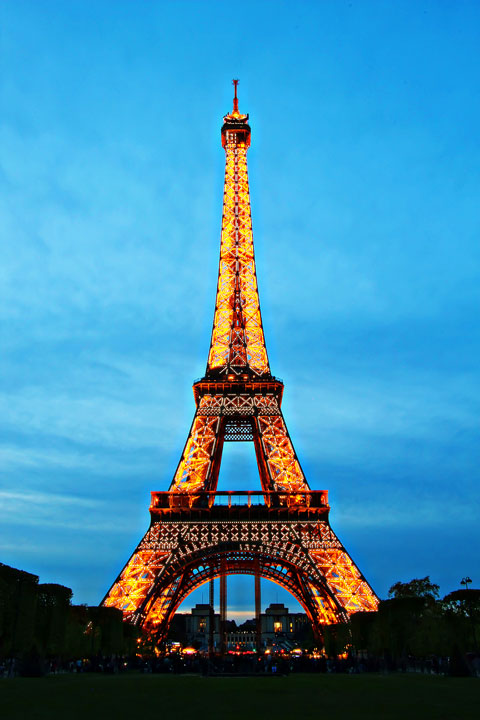 Image of The Eiffel Tower View From Our Hotel Window