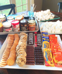 S'mores Party Snack Table