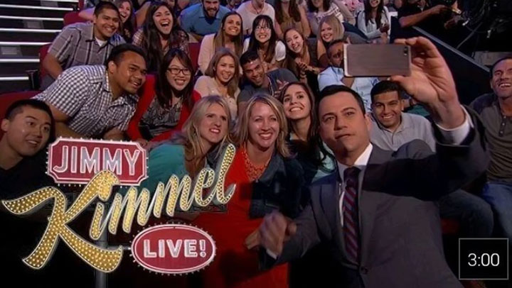 Jimmy Kimmel #FacebookLegit Selfie