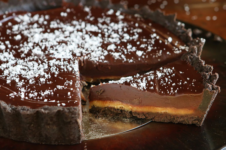 Salted Caramel Dark Chocolate Pie — The BEST Chocolate Pie Ever!!