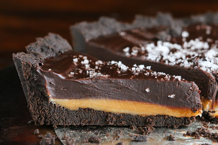 Salted caramel chocolate tarts recipe - Great British Chefs