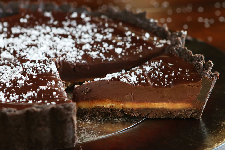 Salted Caramel Dark Chocolate Pie — The BEST Chocolate Pie Ever!!