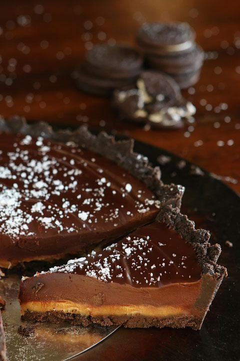 Salted Caramel Dark Chocolate Pie — The BEST Chocolate Pie Ever!!