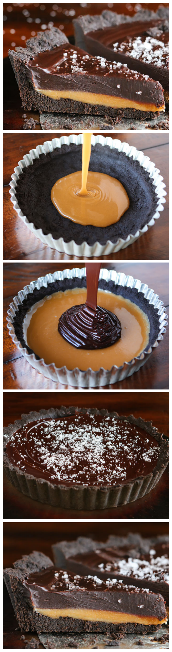 Salted Caramel Dark Chocolate Pie — The BEST Chocolate Pie Ever!!