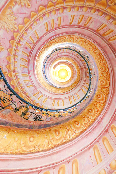 Pink Staircase at Melk Abbey