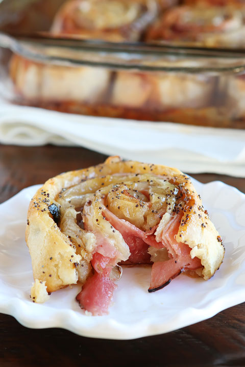Hot Ham And Cheese Pinwheels — The Best Hot Ham Roll Ups Recipe!!