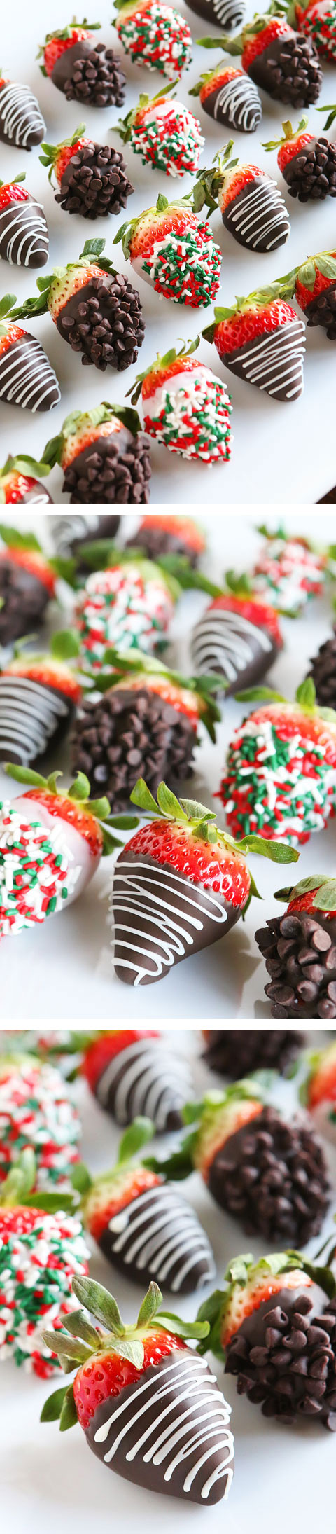 Christmas Chocolate Covered Strawberries!